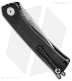 Acta Non Verba Knives Z200 Liner Lock Knife Black G-10 (3.5" Stonewash) -eos || Kershaw || Spyderco Shop Acta Non Verba Knives NF LL Black G 10 SW BHQ 116612 jr side