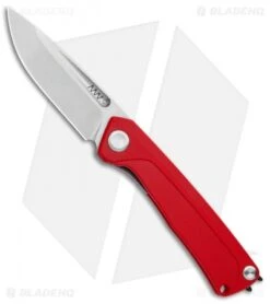 Acta Non Verba Knives Z200 Liner Lock Knife Red G-10 (3.5" Stonewash)