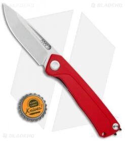 Acta Non Verba Knives Z200 Liner Lock Knife Red G-10 (3.5" Stonewash) -eos || Kershaw || Spyderco Shop Acta Non Verba Knives NF LL Red G 10 SW BHQ 116614 jr bottlecap
