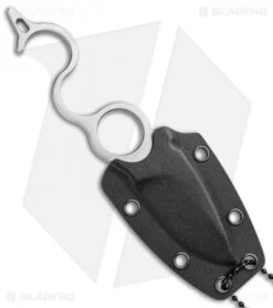 Amare Knives 6 Finger Drop Point Fixed Blade Knife (2.6" Satin) 201812 -eos || Kershaw || Spyderco Shop Amare Knives 6 Finger DP Satin AMR201812 BHQ 93298 jr sheath