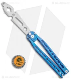Artisan Cutlery Kinetic-Tool Automatic Butterfly Tool Blue Titanium (4" SW) -eos || Kershaw || Spyderco Shop Artisan Cutlery Kinetic Tool Auto Butterfly Blue Ti SW BHQ 112058 jr bottlecap