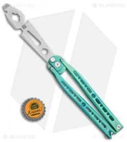 Artisan Cutlery Kinetic-Tool Automatic Butterfly Tool Green Titanium (4" SW) -eos || Kershaw || Spyderco Shop Artisan Cutlery Kinetic Tool Auto Butterfly Green Ti SW BHQ 1120 jr bottlecap