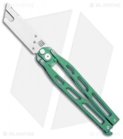 Artisan Cutlery Kinetic-Tool Automatic Butterfly Tool Green Ti (2.8" SW)