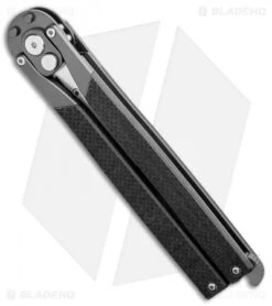 Artisan Cutlery Kinetic-Tool Automatic Butterfly Tool Flat Black G-10 (2.8" SW) -eos || Kershaw || Spyderco Shop Artisan Cutlery Kinetic Tool Auto Butterfly Tool Opener Curved Black G 10 1823PO BKF BHQ 95868 jr side