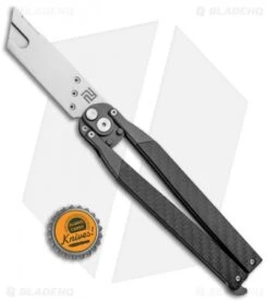 Artisan Cutlery Kinetic-Tool Automatic Butterfly Tool Carbon Fiber (2.8" SW) -eos || Kershaw || Spyderco Shop Artisan Cutlery Kinetic Tool Auto Butterfly Tool Opener Curved CF 1823PO CF BHQ 95870 jr bottlecap