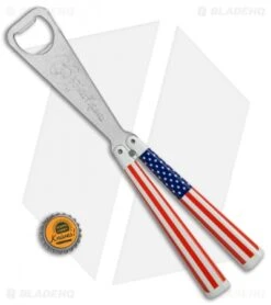 BB Barfly Bottle Opener Butterfly Trainer (USA Flag) -eos || Kershaw || Spyderco Shop BB Barfly Bottle Opener Butterfly Trainer USA Flag BHQ 68442 jr bottlecap
