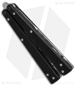 BB Barfly Pro Model Bottle Opener Butterfly Trainer (Black) -eos || Kershaw || Spyderco Shop BB Barfly Pro Model Bottle Opener Butterfly Trainer Black BHQ 87774 er side