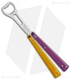 BB Barfly Pro Model Bottle Opener Butterfly Trainer (Purple/Yellow)