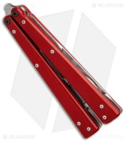 BB Barfly Pro Model Bottle Opener Butterfly Trainer (Red) -eos || Kershaw || Spyderco Shop BB Barfly Pro Model Bottle Opener Butterfly Trainer Red BHQ 87773 er spine