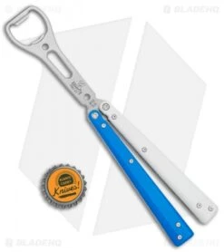 BB Barfly Pro V3 Blue/White BHQ Edition Standard Bottle Opener Butterfly -eos || Kershaw || Spyderco Shop BB Barfly Pro V3 Blue White BHQ Edition Knife Style Bottle Opener Butterfly BHQ 131885 jr bottlecap