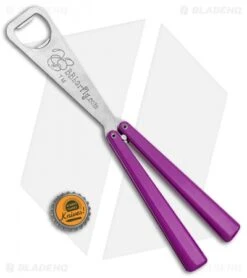 BB Barfly Bottle Opener Butterfly Trainer (Purple) -eos || Kershaw || Spyderco Shop BB Barfly Purple Bottle Opener Butterfly Trainer BHQ 131883 jr bottlecap