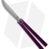 BRS Barebones Balisong Butterfly Knife Purple Aluminum Channel (4.5" SW) -eos || Kershaw || Spyderco Shop BRS Barebones Balisong Butterfly KNife Purple Alum Channel 4in SW BHQ 181397 td