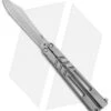 BRS Channel Alpha Beast Balisong Butterfly Knife Titanium (4.5" Stonewash) CHAB -eos || Kershaw || Spyderco Shop BRS Channel Alpha Beast Balisong Butterfly Ti SW BHQ 87554 jr