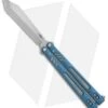 BRS Hybrid Replicant Standard Balisong Butterfly Knife Blue Titanium (4.6" SW) -eos || Kershaw || Spyderco Shop BRS Hybrid Replicant Blaisong Butterfly Blue Ti Standard SW BHQ 135467 jr 1