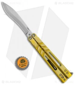 BRS Premium Alpha Beast Balisong Butterfly Knife Gold Ti Kukri (4.5") -eos || Kershaw || Spyderco Shop BRS Premium Alpha Beast Balisong Gold Ti Kukri SW BHQ 115543 jr bottlecap