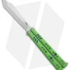 BRS Premium Replicant Balisong Butterfly Knife Green G-10/Blue Ti (4.5" SW) -eos || Kershaw || Spyderco Shop BRS Premium Replicant balisong butterfly knife green G10 blue ti sw BHQ 26710 er