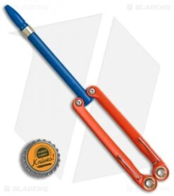 BaliYo By Spyderco Butterfly Pen Fisher Space Pen (Orange/Blue) USA Made -eos || Kershaw || Spyderco Shop BaliYo by Spyderco Butterfly Pen Fisher Space Pen Orange Blue USA Made BHQ 71880 er bottlecap