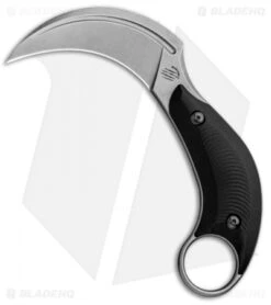 Bastinelli Creations B.A.K. Karambit Fixed Blade Knife Black G-10 (3.25" SW)