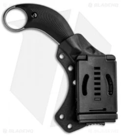 Bastinelli Creations B.A.K. Karambit Fixed Blade Knife Black G-10 (3.25" SW) -eos || Kershaw || Spyderco Shop Bastinelli Creations BAK SW BAS213 BHQ 86906 jr sheath