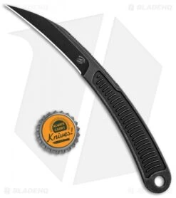 Bastinelli Creations Feather Tactical Fixed Blade Knife (3" Black Stonewash) -eos || Kershaw || Spyderco Shop Bastinelli Creations Feather Tactical Fixed Black SW BAS218 BHQ 92889 jr bottlecap