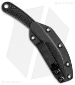 Bastinelli Creations Feather Tactical Fixed Blade Knife (3" Black Stonewash) -eos || Kershaw || Spyderco Shop Bastinelli Creations Feather Tactical Fixed Black SW BAS218 BHQ 92889 jr sheath