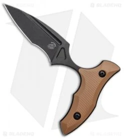 Bastinelli Creations MANAIA Push Dagger Coyote G-10 (3.75" Black Stonewash)