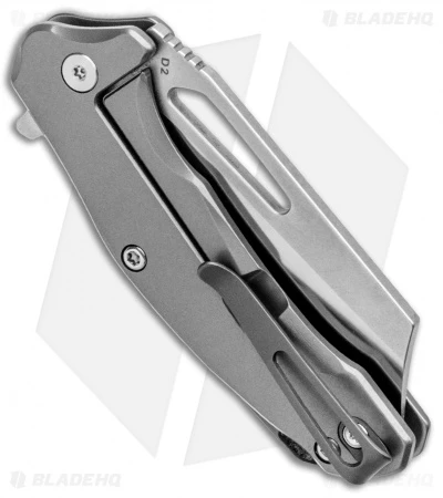 Bastion Braza Mini Bro Cleaver Frame Lock Gray Stainless (2" Satin) 5 Bastion Braza Mini Bro Cleaver Frame Lock Gray Stainless (2" Satin) - Image 3