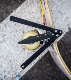 Bear OPS Bear Song II Butterfly Black G-10 Knife (4.5" Black) B-200-B4-B -eos || Kershaw || Spyderco Shop Bear OPS Bear Song II Butterfly Black G 10 Knife Black B 200 B4 B BHQ 36268 kp skate web