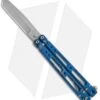 Bear OPS Bear Song IV Tanto Butterfly Knife Blue Raindrop (3.75" Bead Blast) -eos || Kershaw || Spyderco Shop Bear OPS Bear Song IV Tanto Butterfly Blue Raindrop BB B 410 AIBD AP 35035 BHQ 67848 jr
