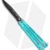 Bear OPS Bear Song IV Butterfly Knife Teal Al (4.38" Black) B-400-AlCP-B -eos || Kershaw || Spyderco Shop Bear Ops Bear Song IV Butterfly Knife Teal Al Black BHQ 99616 ns