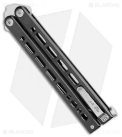 Bear Ops Bear Song VIII Butterfly Knife Bayonet Black Steel (4.5" Satin) -eos || Kershaw || Spyderco Shop Bear Ops Bear Song VIII Butterfly Bayo Black Satin B 820 SSBK S BHQ 107304 jr side