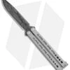 Bear Ops Bear Song VIII Butterfly Knife Bayonet Gray Steel (4.5" Damascus) -eos || Kershaw || Spyderco Shop Bear Ops Bear Song VIII Butterfly Black Damascus BHQ 114827 jr