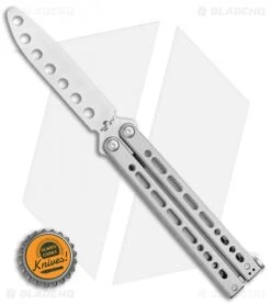 Bear Ops Bear Song VIII Butterfly Trainer (4.5" BB) B-821-SS-S -eos || Kershaw || Spyderco Shop Bear Ops Bear Song VIII Butterfly Trainer 4.5 Satin B 821 SS S BHQ 117625 LS Bottlecap