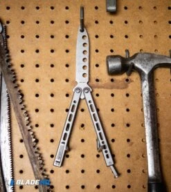 Bear Ops Bear Song VIII Butterfly Trainer (4.5" BB) B-821-SS-S -eos || Kershaw || Spyderco Shop Bear Ops Bear Song VIII Butterfly Trainer B 821 SS S BHQ 117625 kp peg board web