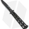 Bear & Son 115B Large Butterfly Knife Black (4" Black) -eos || Kershaw || Spyderco Shop Bear Son Large Butterfly Black 115B BHQ 50072 jr