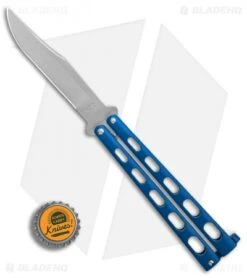 Bear & Son 2-Pack Butterfly Knife Special Blue (114BL + 114BLTR) -eos || Kershaw || Spyderco Shop Bear and Son 2 Pack Butterfly Special Blue BHQ 88811 er sharp bottlecap