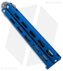 Bear & Son 2-Pack Butterfly Knife Special Blue (114BL + 114BLTR) -eos || Kershaw || Spyderco Shop Bear and Son 2 Pack Butterfly Special Blue BHQ 88811 er trainer spine