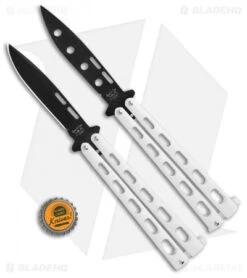 Bear & Son 2-Pack Butterfly Knife Special White (S115W + S115WTR) -eos || Kershaw || Spyderco Shop Bear and Son 2 Pack Butterfly Special White S115W S115WTR BHQ 103185 jr bottlecap