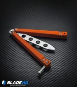 Bear OPS Bear Song II Butterfly Knife Orange G-10 (4.38" Trainer) B-201-B4-P -eos || Kershaw || Spyderco Shop Bear and Son Bear Song IV Butterfly Trainer BHQ 10104 jr lifestyle