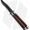 Bear Butterfly Knife W/ Cocobolo Wood Handles (4" Black) CB17 -eos || Kershaw || Spyderco Shop Bear and Son Butterfly Cocobolo Wood Handles Black CB17 BHQ 0888 jr