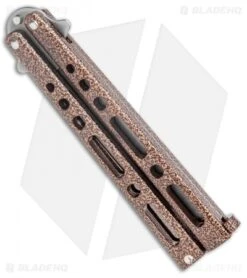 Bear & Son Butterfly Carbon Steel Knife Copper Vein (5" Stonewash) -eos || Kershaw || Spyderco Shop Bear and Son Butterfly Copper Vein SW BHQ 135528 jr side