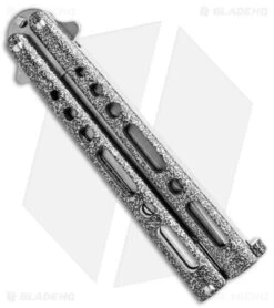 Bear & Son 117 Large Butterfly Knife Gray (4" SW) BC117SSW -eos || Kershaw || Spyderco Shop Bear and Son Butterfly Gray SW BHQ 139093 jr side