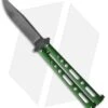 Bear & Son 117 Butterfly Knife Green Zinc (4" Stonewash) -eos || Kershaw || Spyderco Shop Bear and Son Butterfly Green SW BHQ 135321 jr