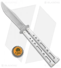 Bear & Son Butterfly White (4" Stonewash) -eos || Kershaw || Spyderco Shop Bear and Son Butterfly White SW BHQ 136412 jr bottlecap