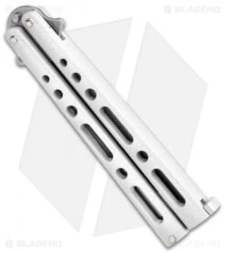 Bear & Son Butterfly White (4" Stonewash) -eos || Kershaw || Spyderco Shop Bear and Son Butterfly White SW BHQ 136412 jr side