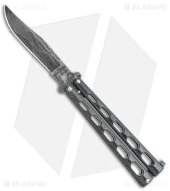 Bear & Son 114D Large Butterfly Knife Galaxy (4.25" Damascus) 114GXD
