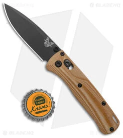 Flytanium Crossfade Natural Linen Micarta + Benchmade Mini Bugout (3" BLK) -eos || Kershaw || Spyderco Shop Benchmade Mini Bugout Flytanium Crossfade Natural Linen Micarta Black BHQ 138204 jr bottlecap