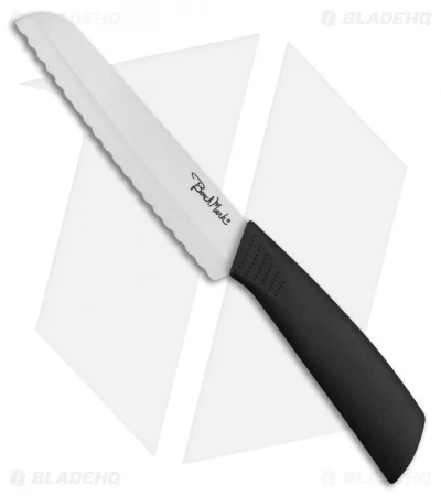 Benchmark Ceramic Bread Knife Black Polymer (11" White Full Serr) 3 Benchmark Ceramic Bread Knife Black Polymer (11" White Full Serr)