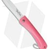 Benchmark Ceramic Folding Knife Pink Rubber Handle (3" White) -eos || Kershaw || Spyderco Shop Benchmark Ceramic Folding Pink Rubber White BP 24266 jr