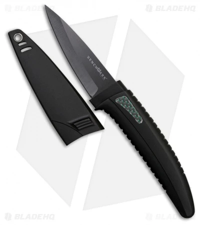 Benchmark Ceramic Neck Knife Black Polymer (3" Black Plain) 3 Benchmark Ceramic Neck Knife Black Polymer (3" Black Plain)